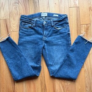 NWOT Frame Denim Women's Cropped Blue Jeans